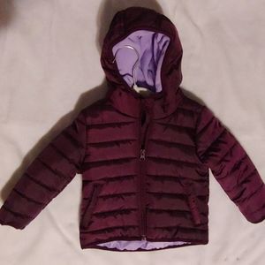 NWOT Purple Puff Coat